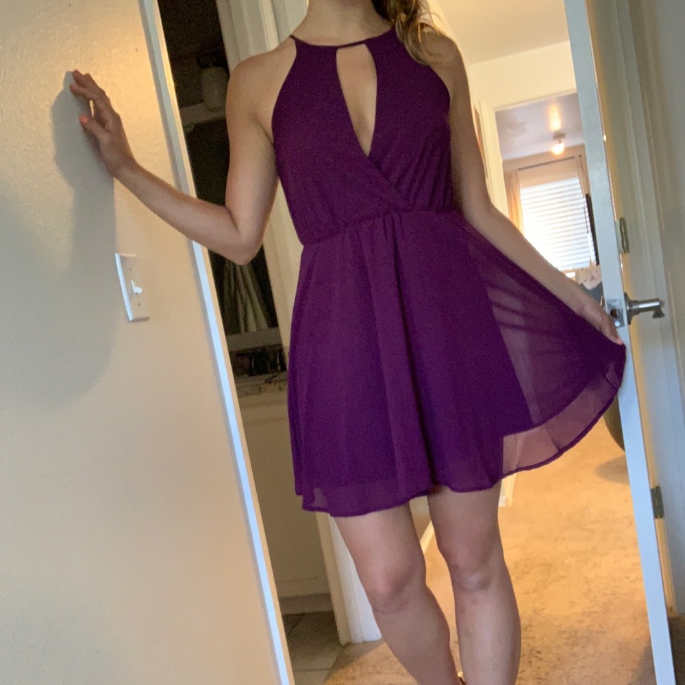 Francesca’s closet Miami purple dress
